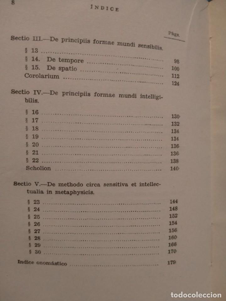 Libros de segunda mano: IMMANUEL KANT. LA &rdquo;DISSERTATIO&rdquo; DE 1770 .CSIC - Foto 4