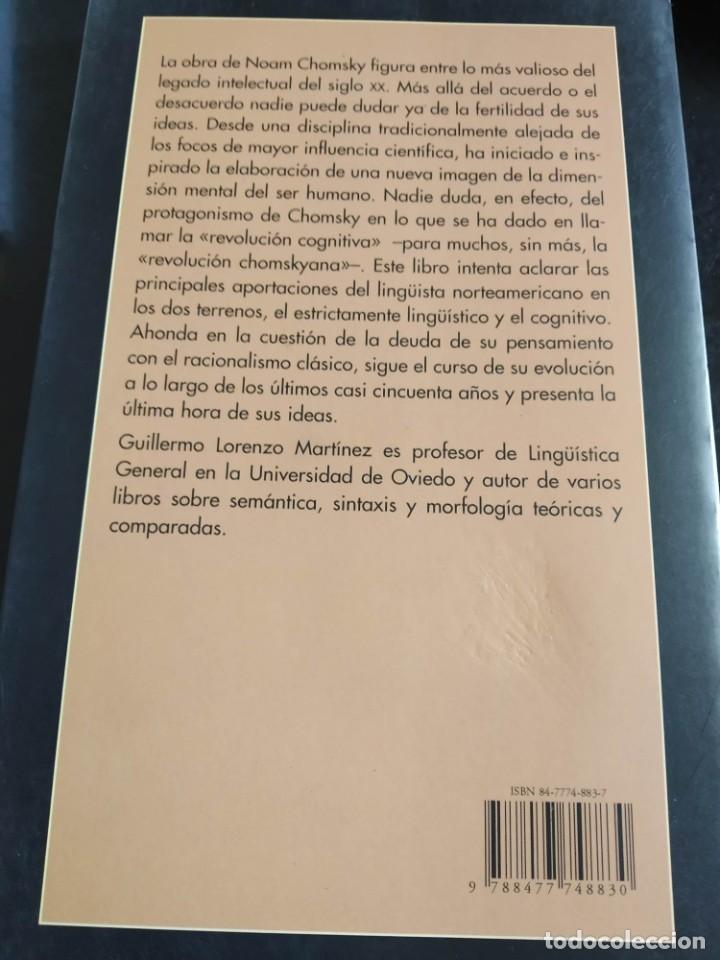Libros de segunda mano: Comprender a Chomsky - guillermo lorenzo gonz&aacute;lez - Foto 2