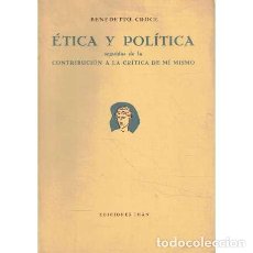 Libros de segunda mano: CROCE, BENEDETTO - ÉTICA Y POLÍTICA. Lote 366169621