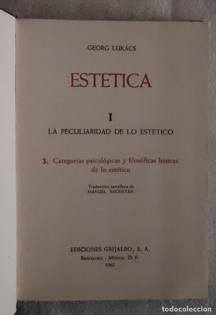 Libros de segunda mano: EST&Eacute;TICA. - Foto 2