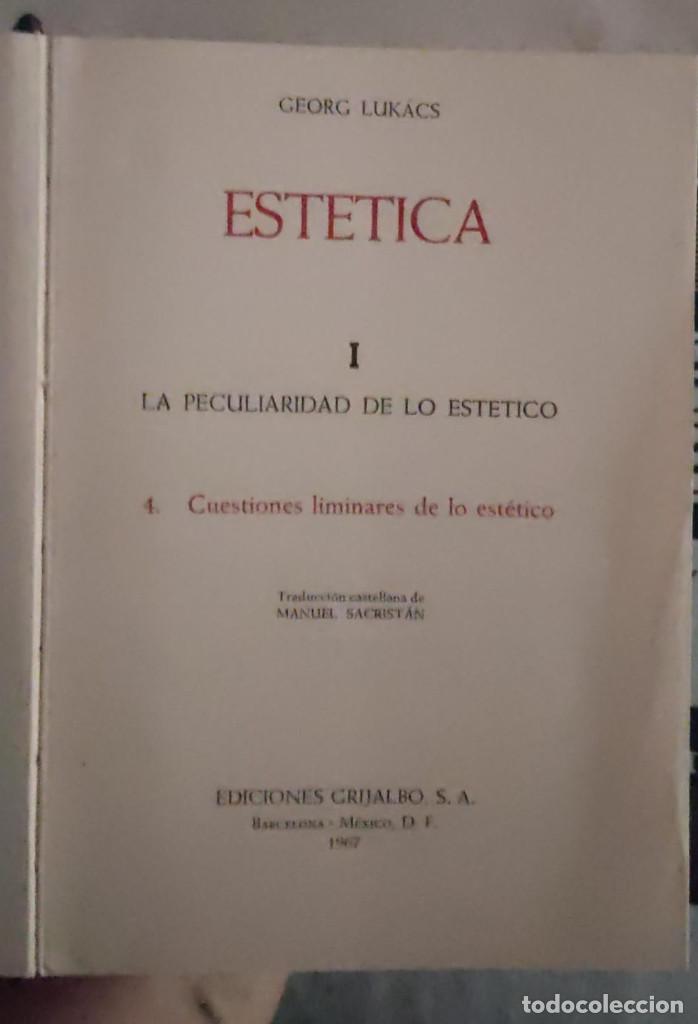 Libros de segunda mano: EST&Eacute;TICA. - Foto 4