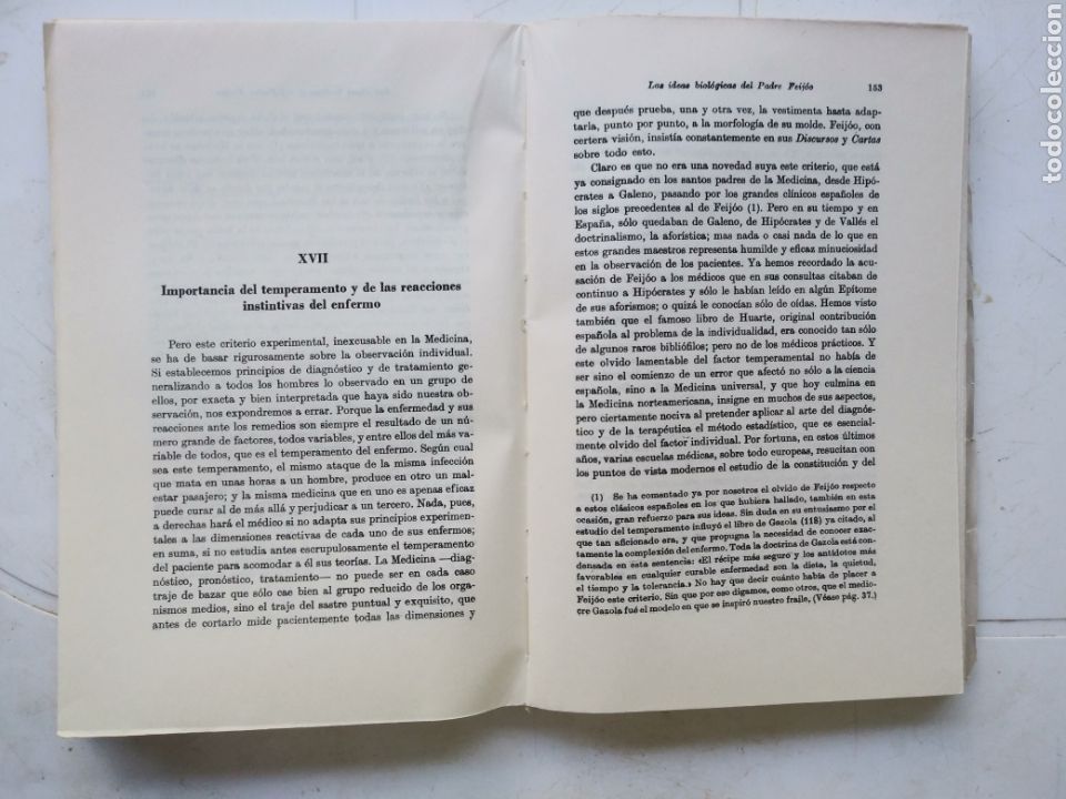 Libros de segunda mano: Las ideas biol&oacute;gicas del P. Feij&oacute;o - Foto 2