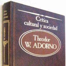 Libros de segunda mano: (S1) - CRITICA CULTURAL Y SOCIEDAD - THEODOR W.ADORNO. Lote 360926210