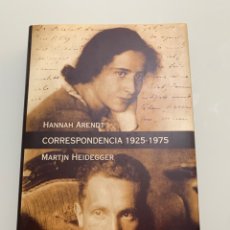 Libros de segunda mano: CORRESPONDENCIA 1925-1975. HANNAH ARENDT , MARTIN HEIDEGGER. EDITORIAL HERDER.