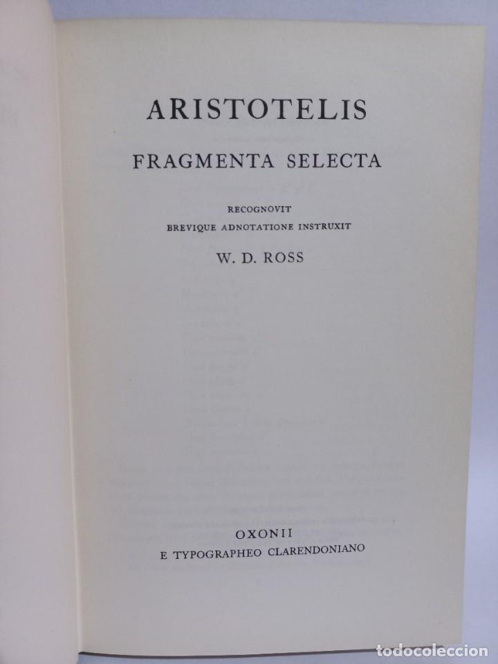 Libros de segunda mano: Arist&oacute;teles - Fragmenta Selecta - 1964 - Foto 3