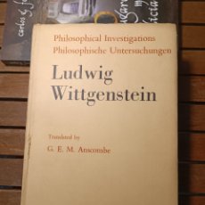 Libros de segunda mano: PHILOSOPHICAL INVESTIGATIONS. LUDWIG WITTGENSTEIN. PUBLISHED BY BASIL BLACKWELL. OXFORD. 1968.