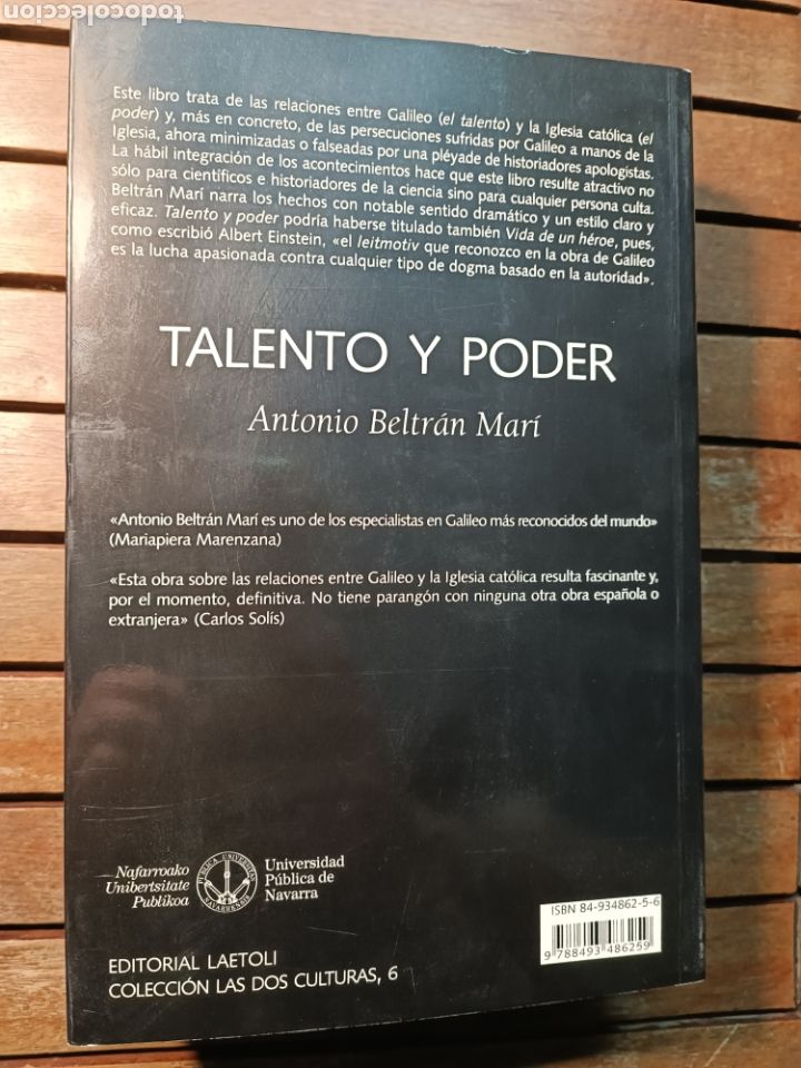 Libros de segunda mano: Talento y Poder Antonio Beltr&aacute;n Mar&iacute; Editorial Laetoli, primera edici&oacute;n 2006. - Foto 4