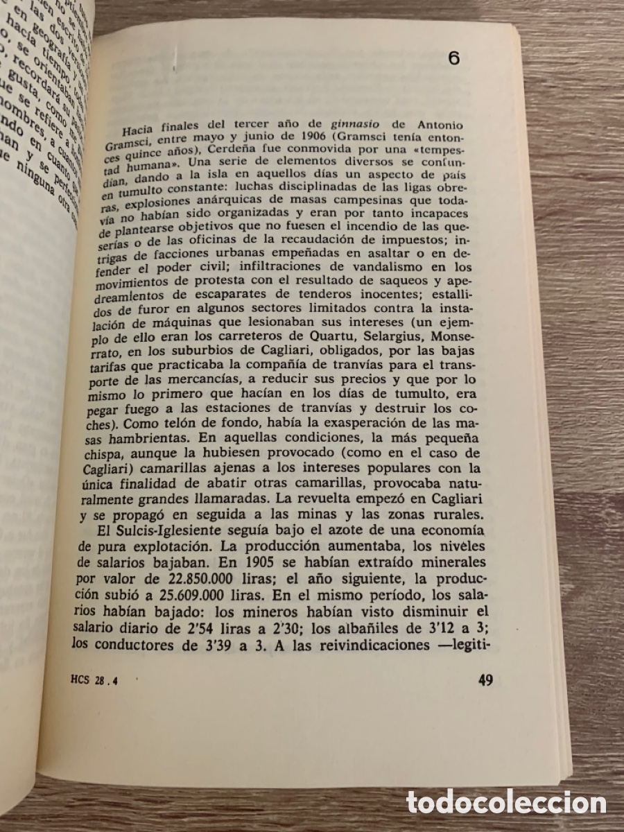 Libros de segunda mano: VIDA DE ANTONIO GRAMSCI. Giuseppe Fiori. Ediciones pen&iacute;nsula. - Foto 4