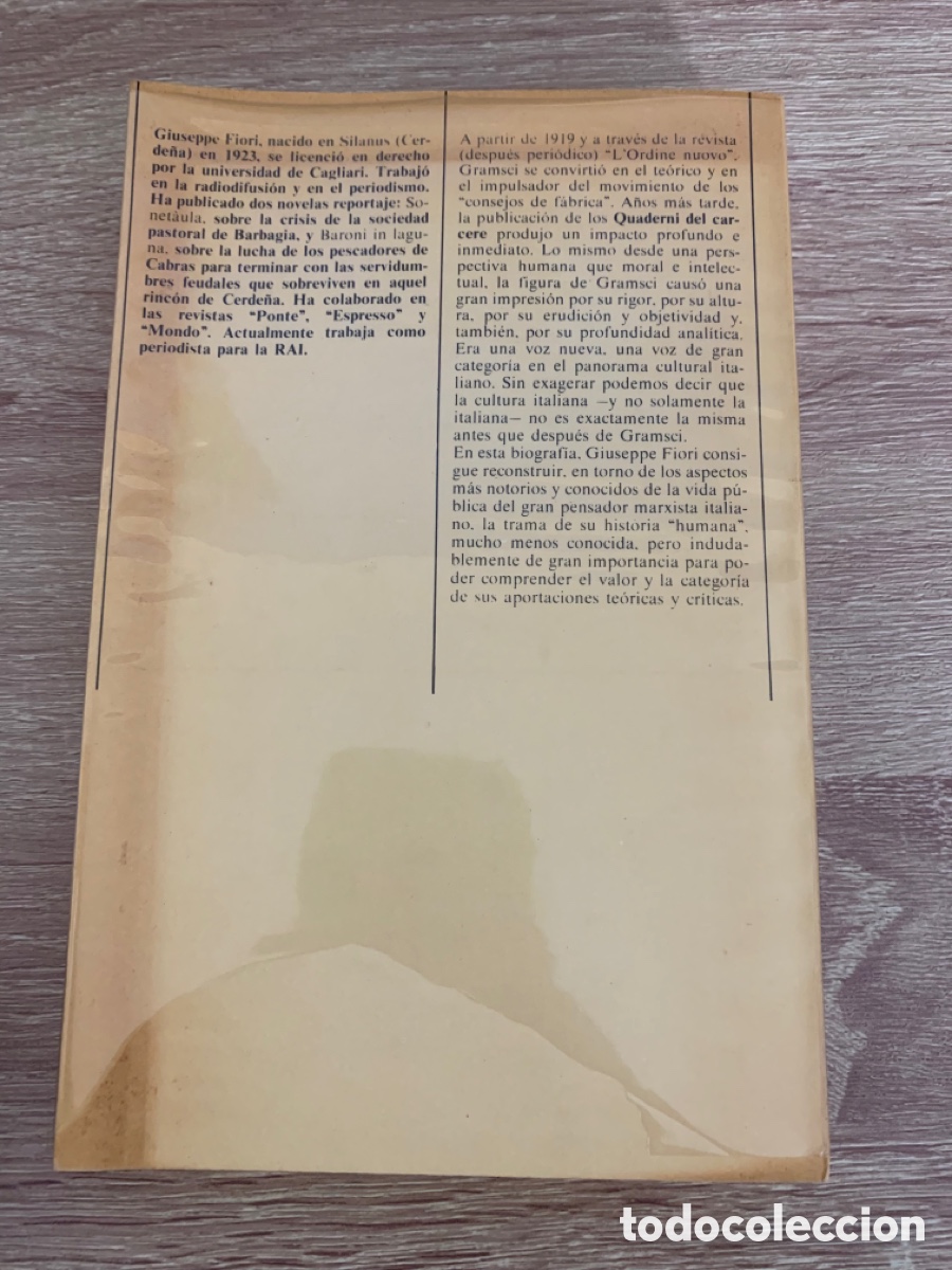 Libros de segunda mano: VIDA DE ANTONIO GRAMSCI. Giuseppe Fiori. Ediciones pen&iacute;nsula. - Foto 6