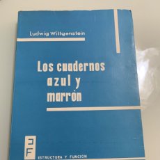 Livros em segunda mão: LOS CUADERNOS AZUL Y MARRON LUDWIG WITTGENSTEIN EDITORIAL TECNOS.FIRMADO POR ANTERIOR PROPIETARIO. Lote 362637575