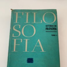 Libros de segunda mano: FILOSOFÍA. LECTURAS DE FILOSOFÍA TOMO I. INSTITUTO DEL LIBRO, LA HABANA 1 ED 1968