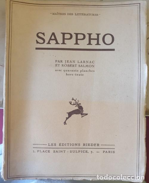 Libros de segunda mano: SAPPHO. - LARNAC/SALMON, Jean/Robert. - Foto 1
