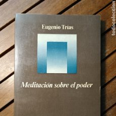 Libros de segunda mano: MEDITACIÓN SOBRE EL PODER EUGENIO TRÍAS. EDITORIAL ANAGRAMA, 1977. Lote 363754225