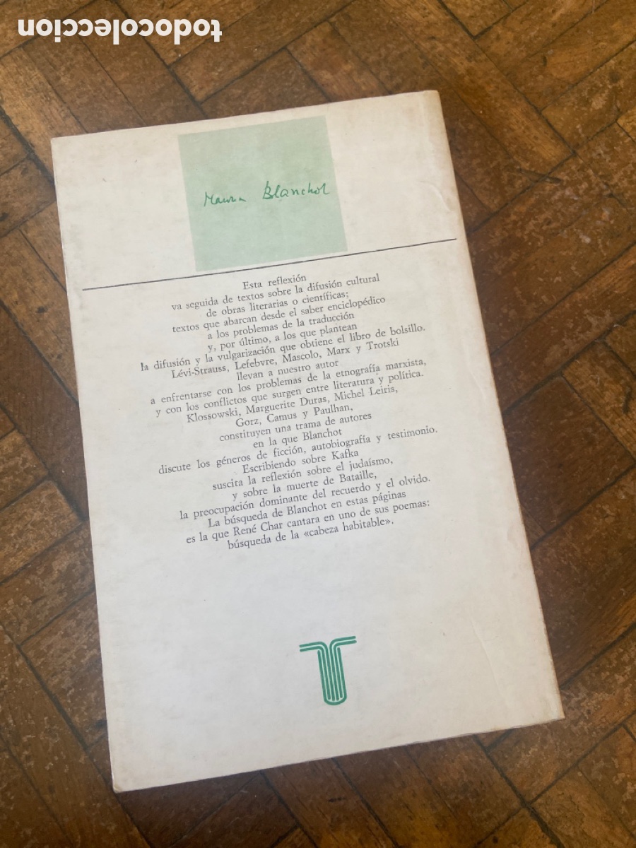 Libros de segunda mano: La risa de los dioses - Maurice Blanchot - Taurus (1976) - Foto 5