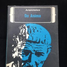 Libros de segunda mano: ARISTOTELES DE ANIMA JUAREZ EDITOR 1º EDICION ARGENTINA 1969 BUENOS AIRES