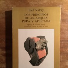 Libros de segunda mano: PAUL VALÉRY AN-ARQUIA PURA Y APLICADA. Lote 366304901