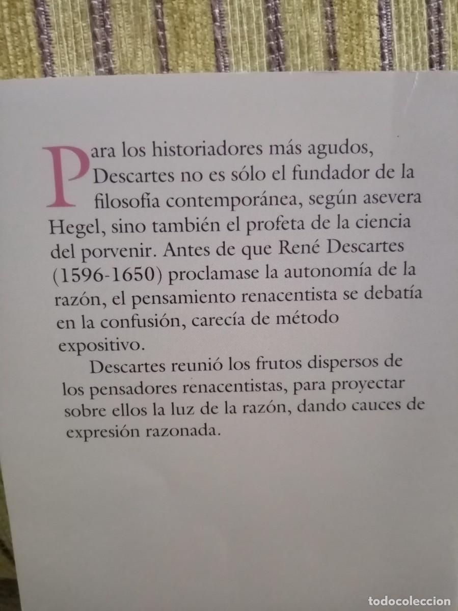 Libros de segunda mano: DISCURSO DEL M&Eacute;TODO Descartes - Foto 4