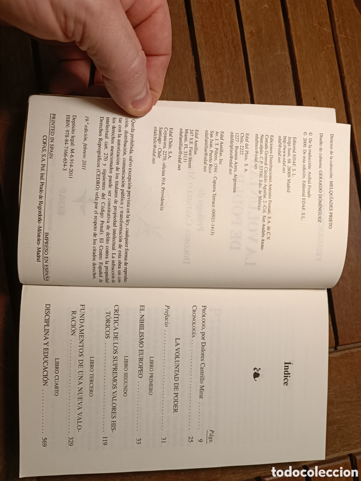 Libros de segunda mano: La voluntad de poder Nietzsche, Friedrich Wilhelm EDAF 2011 - Foto 6