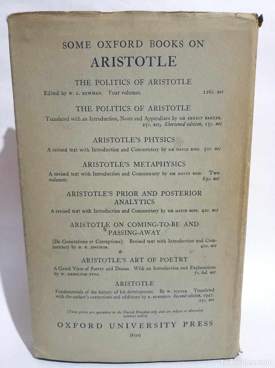 sir david ross the works of aristotle 1952 Buy Used books