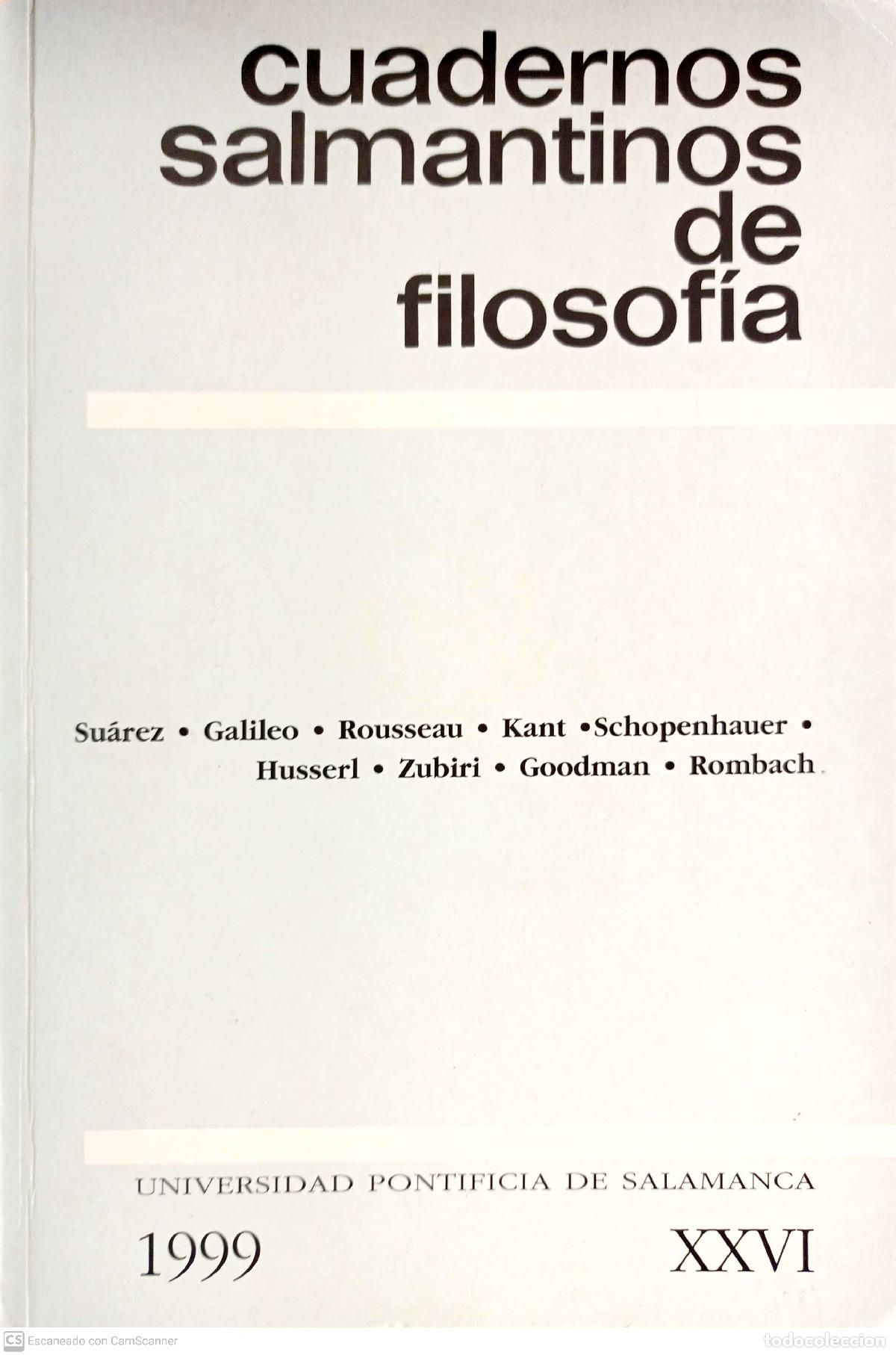 Libros de segunda mano: Cuadernos salmantinos de filosof&iacute;a, 26 (1999) - No definido
