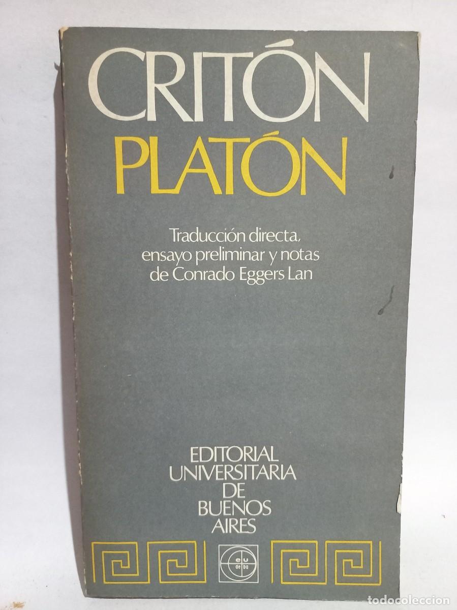 Libros de segunda mano: Plat&oacute;n - Crit&oacute;n - Primera edici&oacute;n - 1973 - Foto 1