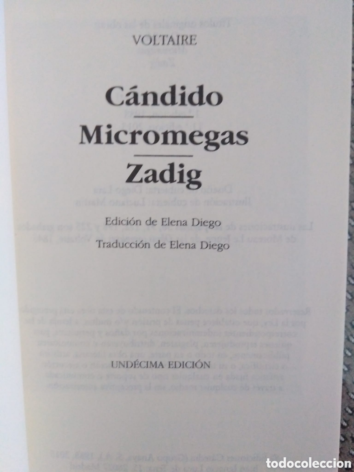 Libros de segunda mano: Voltaire: C&aacute;ndido / Micromegas / Zadig - Foto 2