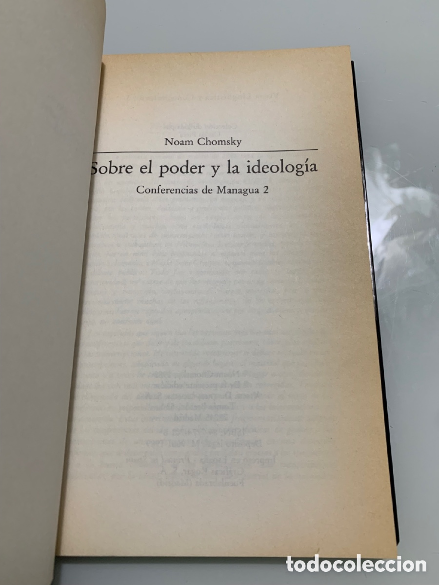 Libros de segunda mano: Sobre el poder y la ideologia. Freedom Homes. Noam Chomskt. Visor - Foto 2