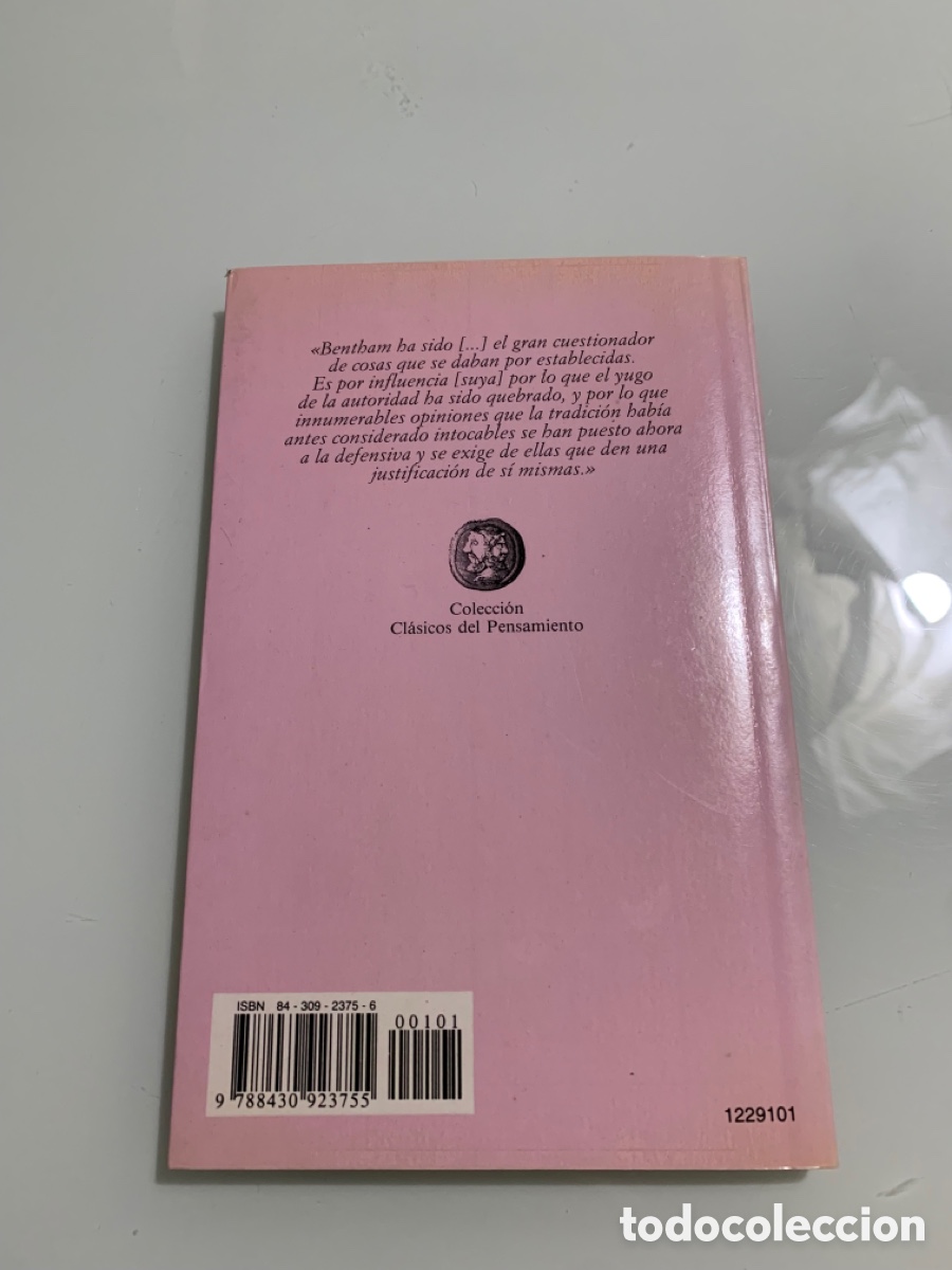 Libros de segunda mano: Bentham John Stuart Mill Carlos Mellizo. Tecnos. - Foto 6