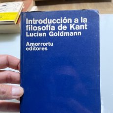 Livros em segunda mão: INTRODUCCIÓN A LA FILOSOFÍA DE KANT. LUCIEN GOLDMANN AMORRORTU EDITORES.. Lote 377330909
