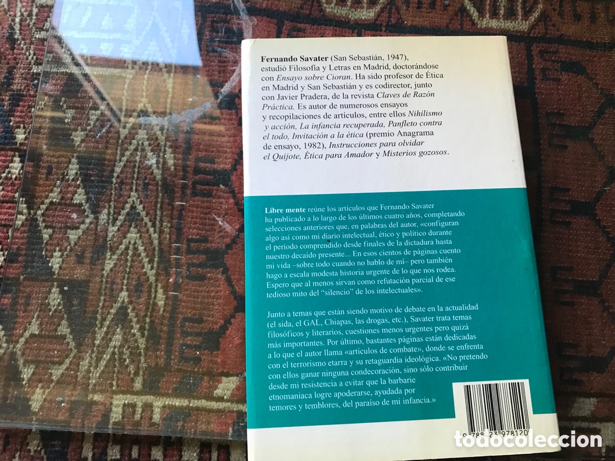 Libros de segunda mano: Libre mente. Fernando Savater. - Foto 3