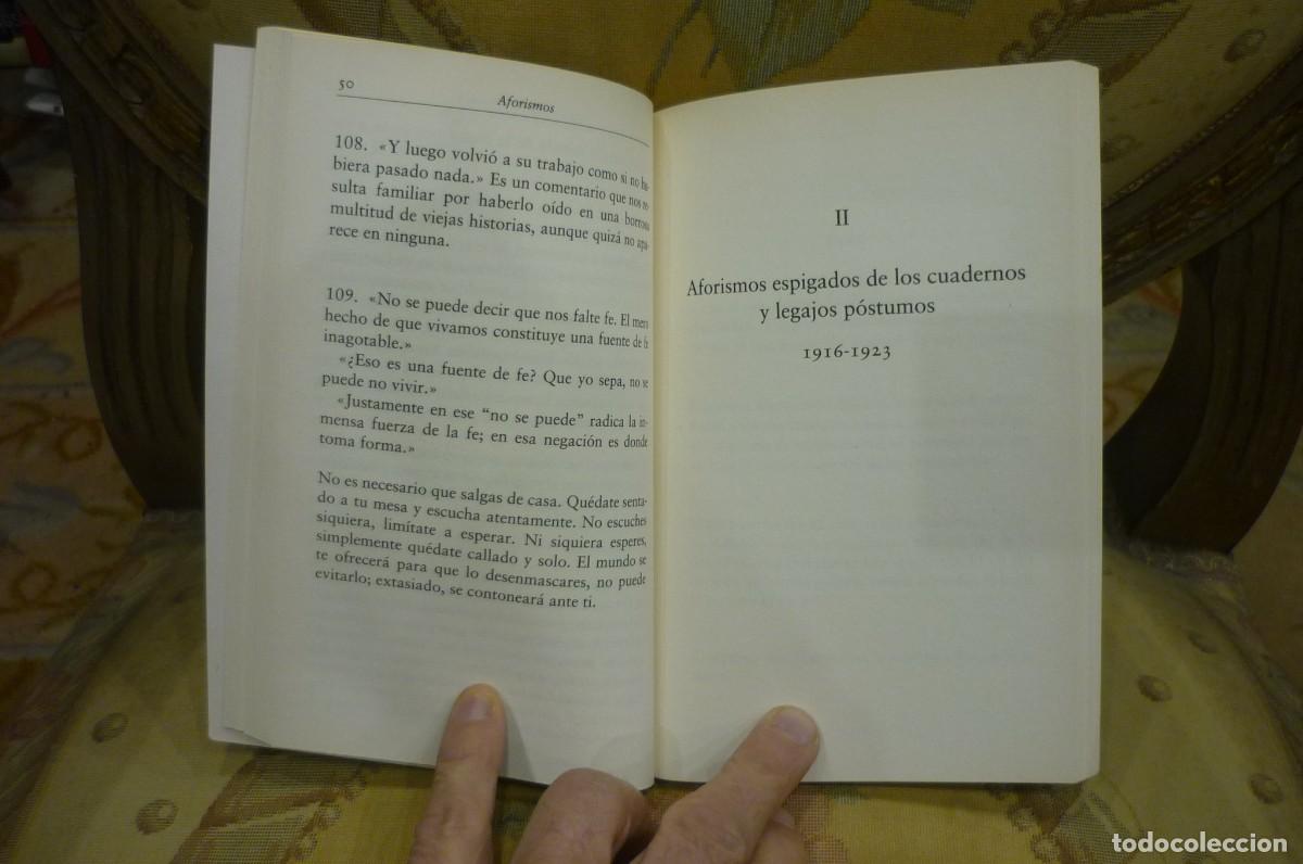 Libros de segunda mano: FRANZ KAFKA: AFORISMOS. - Foto 8