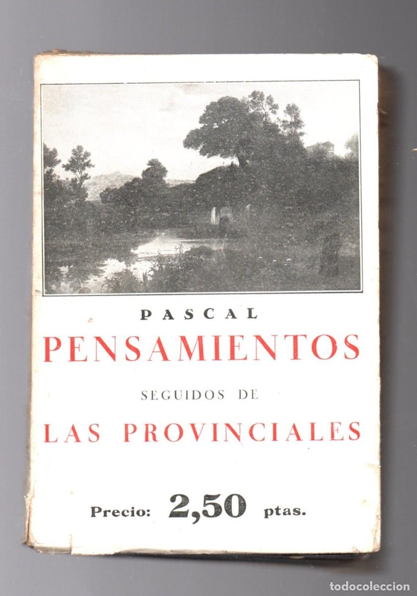 pensamientos, seguidos de las provinciales - pa - Comprar Libros de  filosofía de segunda mano en todocoleccion - 380341924