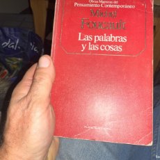 Libros de segunda mano: MICHEL FOUCAULT LAS PALABRAS Y LAS COSAS. Lote 380760649