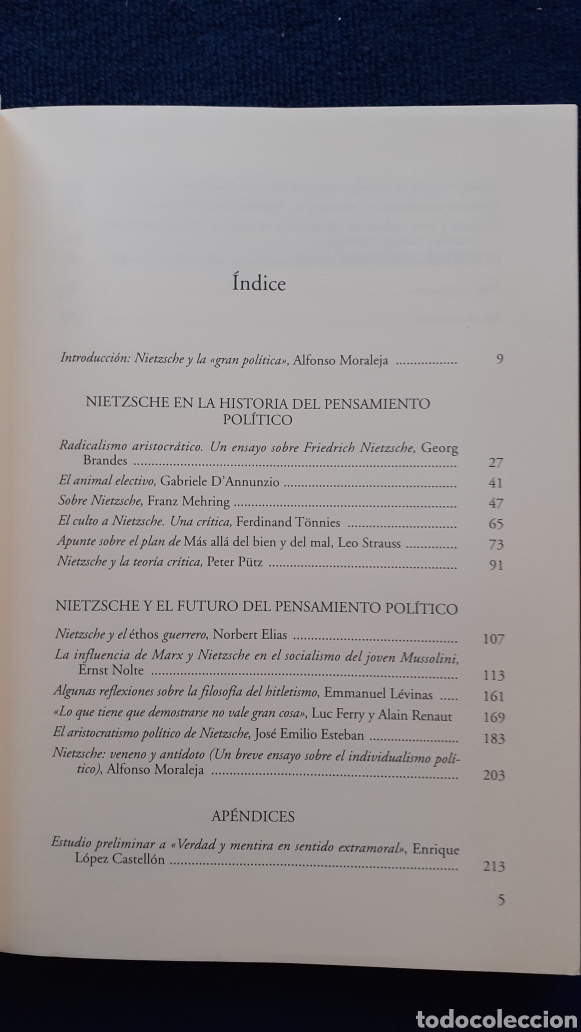 Libros de segunda mano: NIETZSCHE Y LA GRAN POLITICA - Foto 6