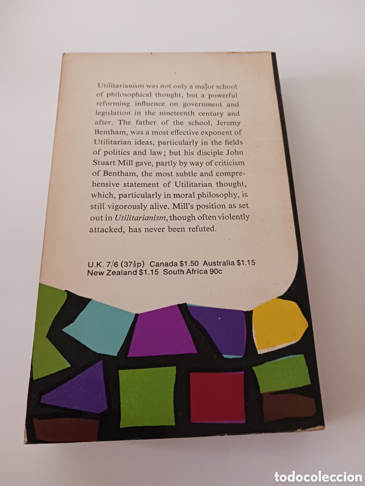Libros de segunda mano: Utilitarianism John Stuart Mill 1970 ingl&eacute;s - Foto 4