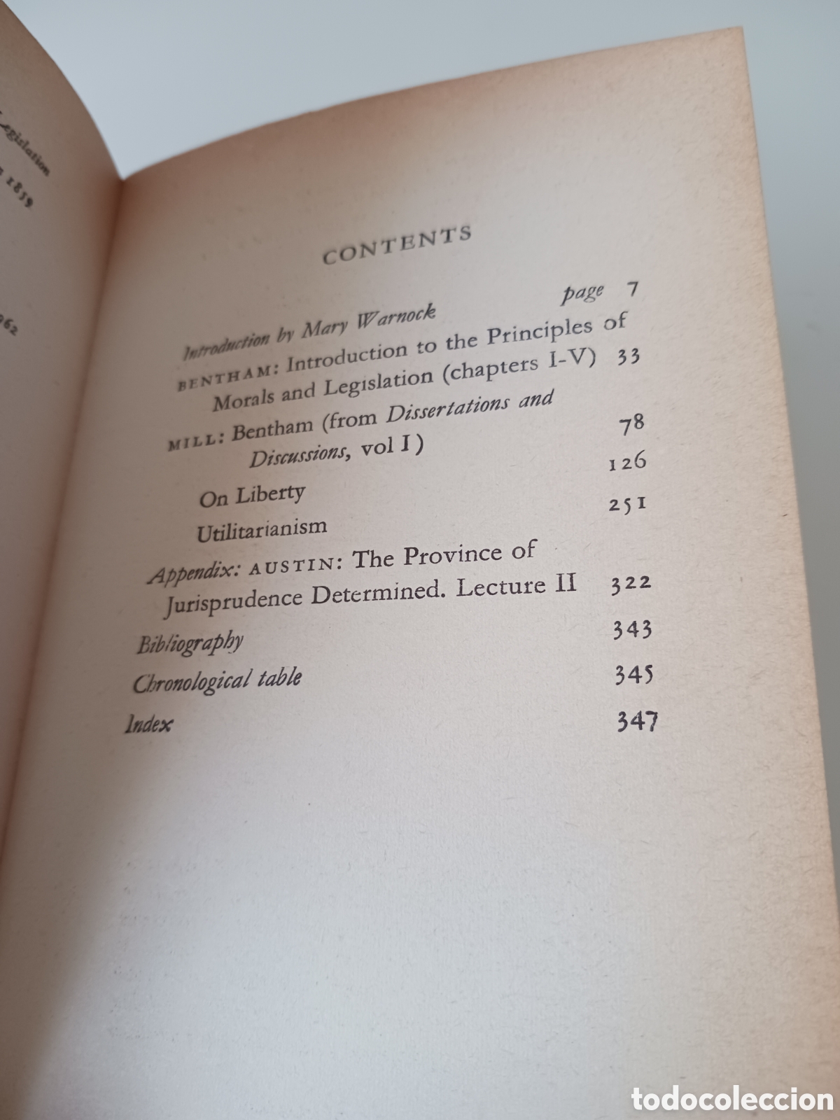 Libros de segunda mano: Utilitarianism John Stuart Mill 1970 ingl&eacute;s - Foto 2