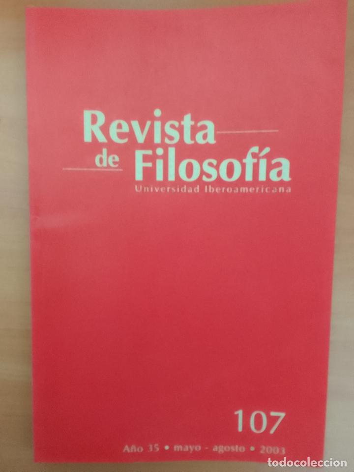 Gebrauchte B&uuml;cher: Revista de Filosof&iacute;a Universidad Iberoamericana n&ordm; 107 mayo-agosto 2003