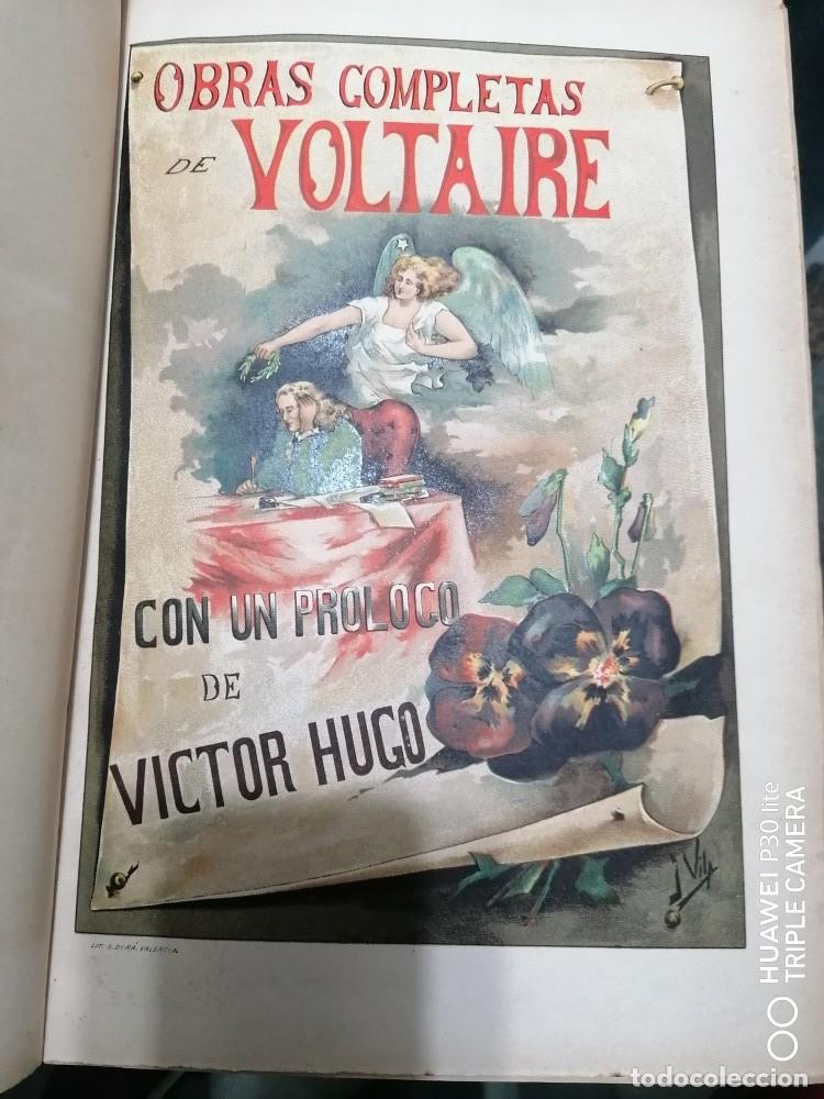 Libros de segunda mano: OBRAS COMPLETAS DE VOLTAIRE EN 4 TOMOS 1892 - Foto 1
