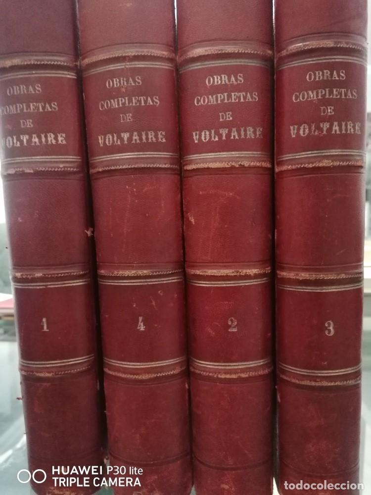 Libros de segunda mano: OBRAS COMPLETAS DE VOLTAIRE EN 4 TOMOS 1892 - Foto 2