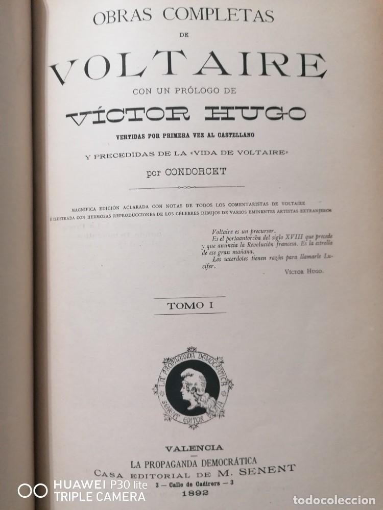Libros de segunda mano: OBRAS COMPLETAS DE VOLTAIRE EN 4 TOMOS 1892 - Foto 9