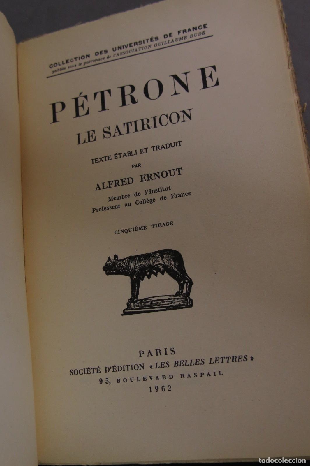 Libros de segunda mano: P&eacute;trone,. Le satiricon - Foto 2