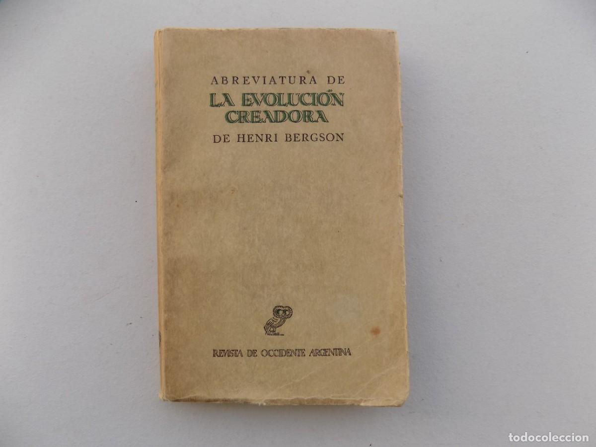 libreria ghotica. henri bergson. abreviatura de - Compra venta en  todocoleccion