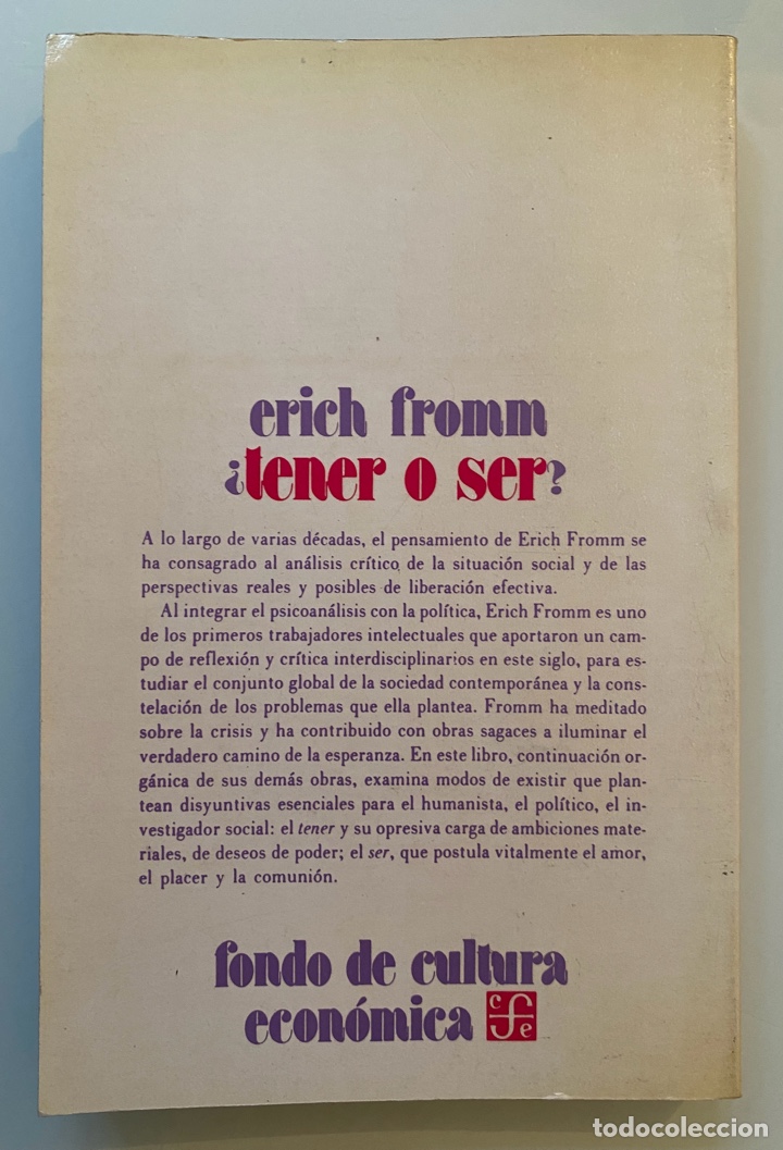 Libros de segunda mano: &iquest;Tener o Ser? - FROMM, Erich - Foto 2
