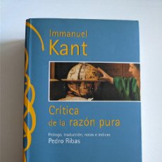 Libros de segunda mano: IMMANUEL KANT - CRITICA DE LA RAZON PURA