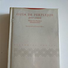 Libros de segunda mano: MAIMONIDES - GUIA DE PERPLEJOS