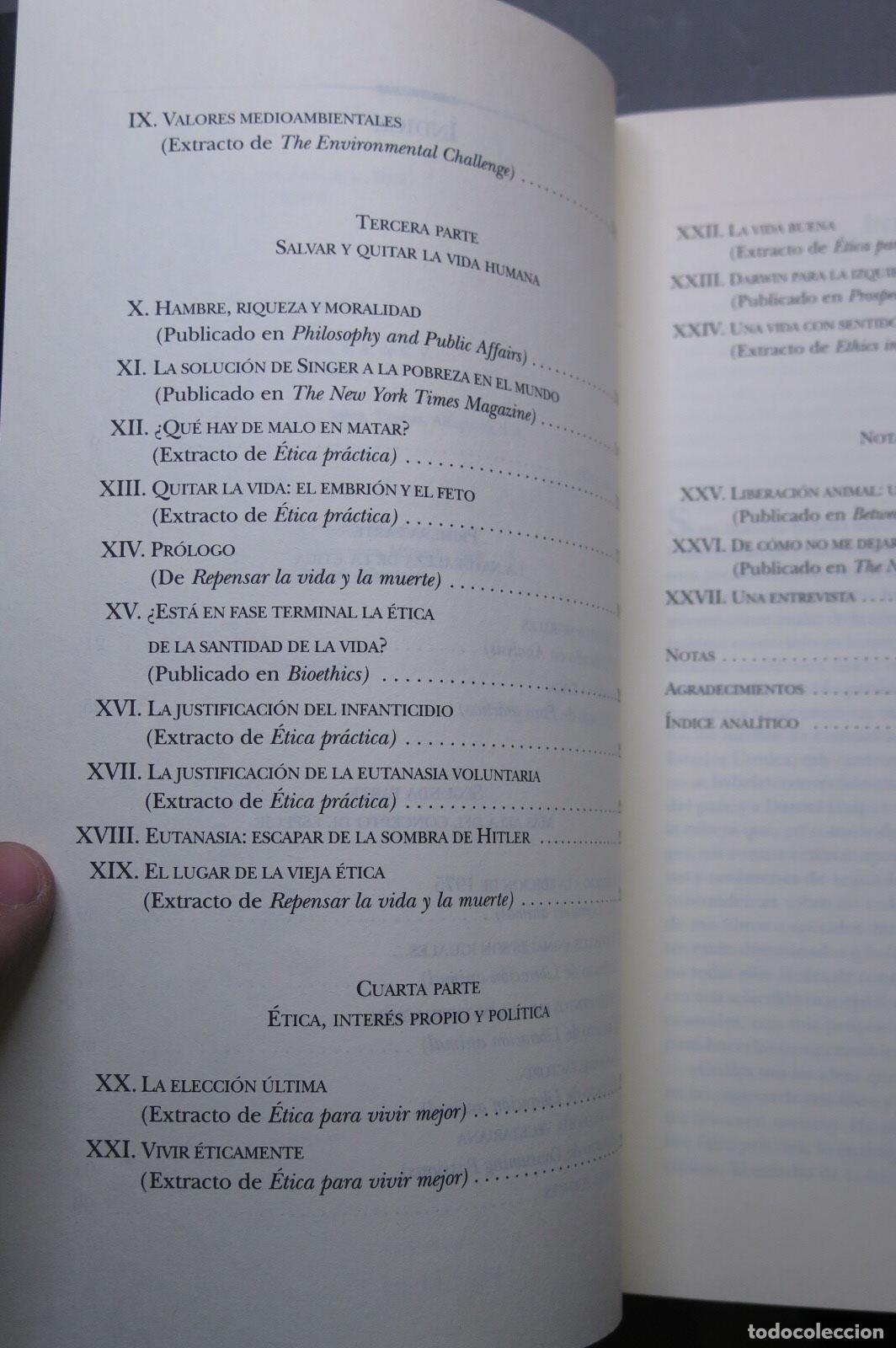 Libros de segunda mano: Una vida &eacute;tica. Peter Singer - Foto 3