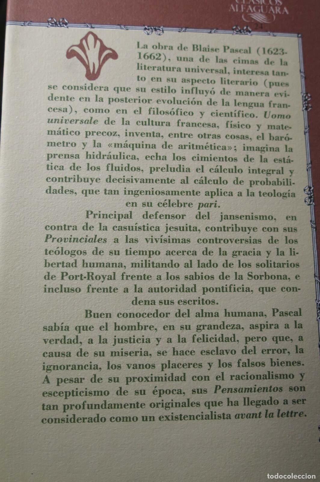 Libros de segunda mano: OBRAS. PASCAL. ALFAGUARA - Foto 3