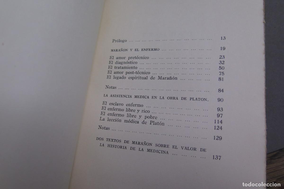 Libros de segunda mano: Mara&ntilde;&oacute;n y el enfermo. La&iacute;n Entralgo - Foto 2