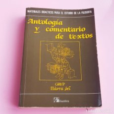 Libros de segunda mano: LIBRO-ANTOLOGÍA Y COMENTARIOS DE TEXTOS-ALHAMBRA-H.ARNAU/+-GRUP LLEVRA PEI. Lote 403100384