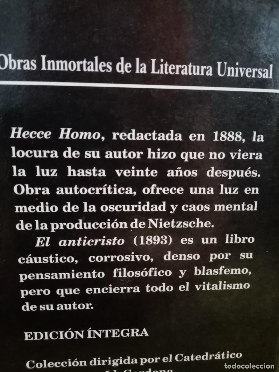 Libros de segunda mano: ECCE HOMO/ EL ANTICRISTO - Foto 4